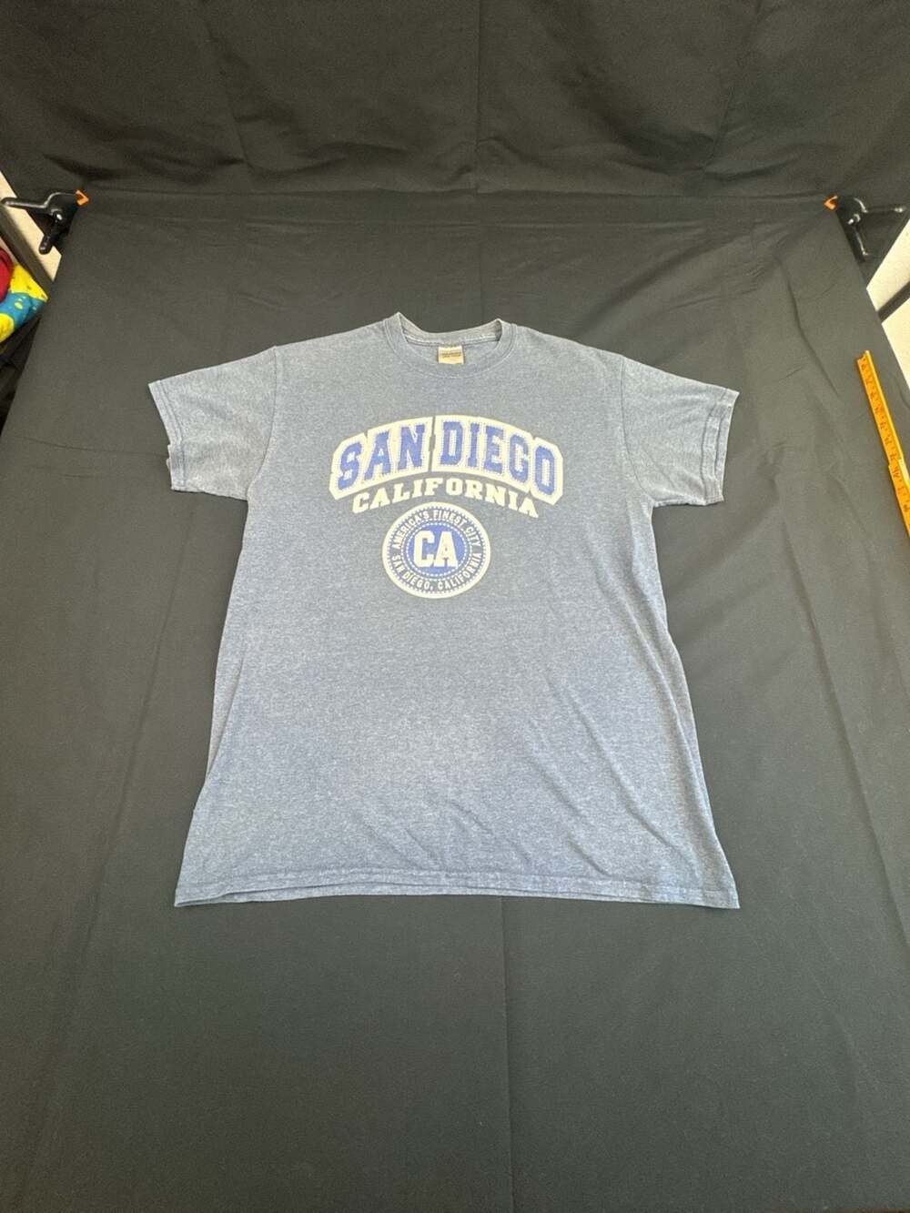 Gildan Ultra Cotton San Diego California T-Shirt Medium Blue